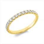 Memoire Gelbgold 18kt 0,50 Diamantringe mit 15 Diamanten - 1IN03