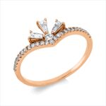 Baguette Rosegold 18kt 0,27 Diamantringe mit 29 Diamanten - 1IQ09