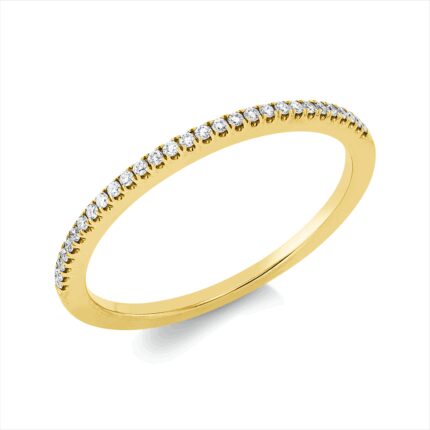 Memoire Gelbgold 18kt 0,09 Diamantringe mit 29 Diamanten - 1L266