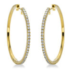 Creolen Gelbgold 18kt 0,51 Diamantschmuck mit 56 Diamanten - 2D678