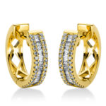 Creolen Gelbgold 18kt 0,55 Diamantschmuck mit 97 Diamanten - 2G334