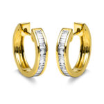 Creolen Gelbgold 18kt 0,43 Diamantschmuck mit 22 Diamanten - 2G336