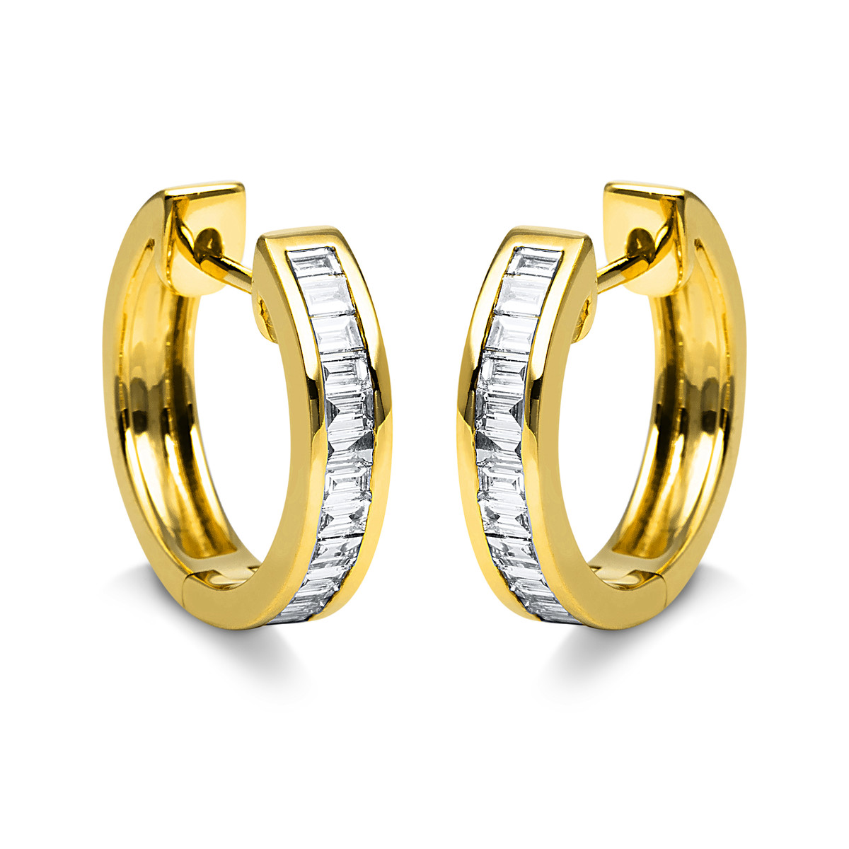 2G336G Creolen Gelbgold 18kt 0,43 Diamantschmuck mit 22 Diamanten - 2G336 – Bild 1