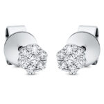 Ohrstecker Weißgold 18kt 0,22 Diamantschmuck mit 14 Diamanten - 2O830