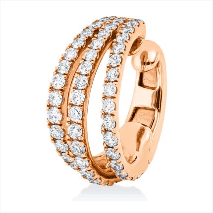 Creolen Rosegold 18kt 0,55 Diamantschmuck mit 53 Diamanten - 2P592