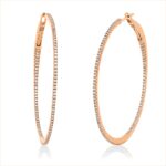 Creolen Rosegold 18kt 0,46 Diamantschmuck mit 198 Diamanten - 2Q042