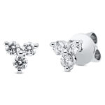 Ohrstecker Weißgold 18kt 0,59 Diamantschmuck mit 6 Diamanten - 2Q997
