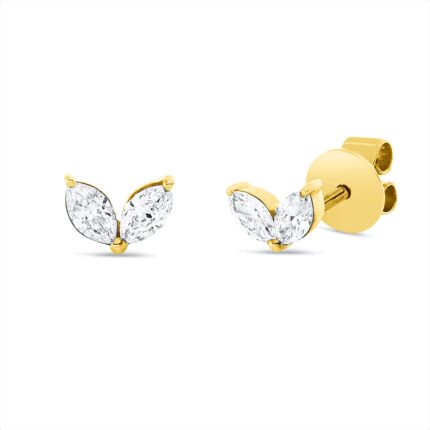 Ohrstecker Gelbgold 18kt 0,28 Diamantschmuck mit 4 Diamanten - 2T774
