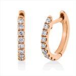 Creolen Rosegold 18kt 0,18 Diamantschmuck mit 18 Diamanten - 2T783