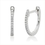 Creolen Weißgold 18kt 0,06 Diamantschmuck mit 26 Diamanten - 2U029