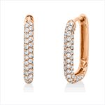 Creolen Rosegold 18kt 0,84 Diamantschmuck mit 122 Diamanten - 2U565