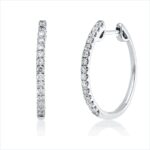 Creolen Weißgold 18kt 0,56 Diamantschmuck mit 30 Diamanten - 2V150