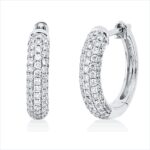 Creolen Weißgold 18kt 0,59 Diamantschmuck mit 128 Diamanten - 2V925