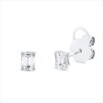 Ohrstecker 4er-Krappe Weißgold 18kt 0,63 Diamantschmuck mit 2 Diamanten - 2V961