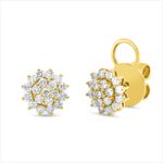 Ohrstecker Gelbgold 18kt 0,63 Diamantschmuck mit 38 Diamanten - 2V971