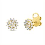 Ohrstecker Gelbgold 18kt 0,50 Diamantschmuck mit 38 Diamanten - 2V972