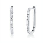 Creolen Weißgold 18kt 0,44 Diamantschmuck mit 22 Diamanten - 2W004