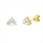 Ohrstecker Gelbgold 18kt 0,53 Diamantschmuck mit 6 Diamanten - 2W339