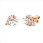 Ohrstecker Rosegold 18kt 0,34 Diamantschmuck mit 24 Diamanten - 2W368