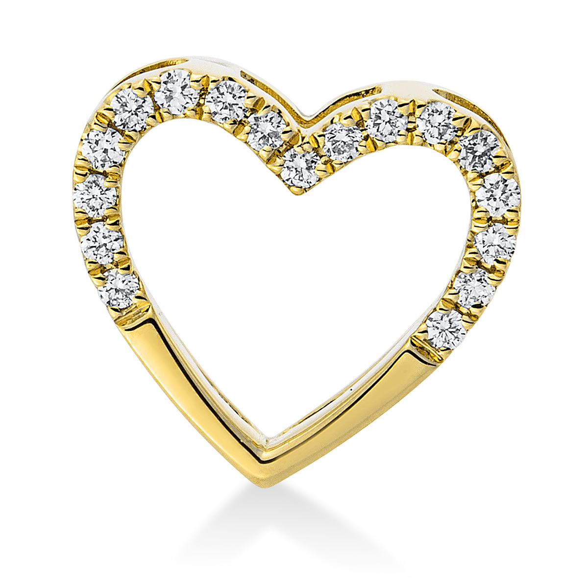 3G490G Anhänger Gelbgold 18kt 0,09 Diamantschmuck mit 17 Diamanten - 3G490 – Bild 1
