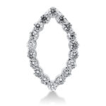 Anhänger Weißgold 18kt 0,61 Diamantschmuck mit 18 Diamanten - 3G752