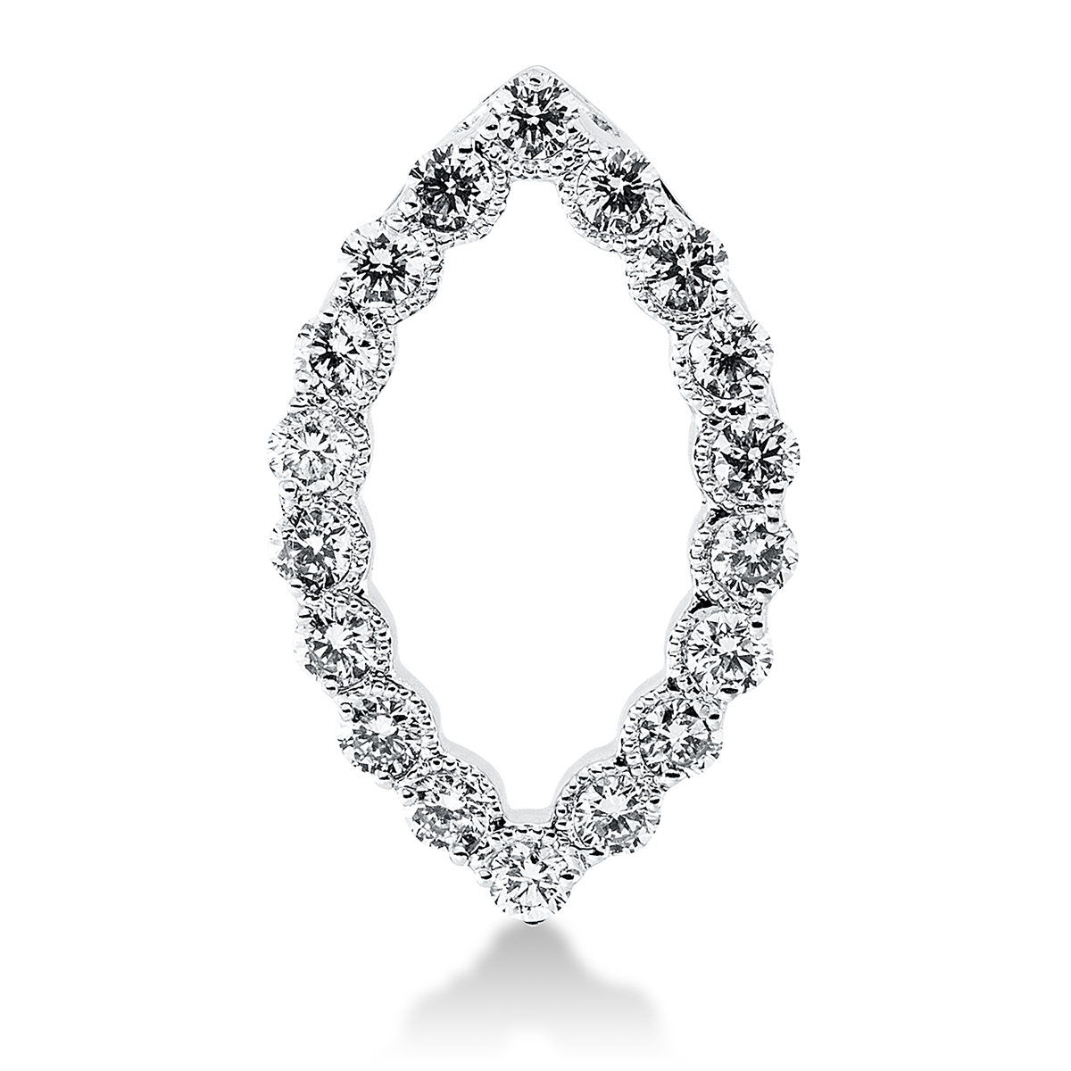 3G752W Anhänger Weißgold 18kt 0,61 Diamantschmuck mit 18 Diamanten - 3G752 – Bild 1