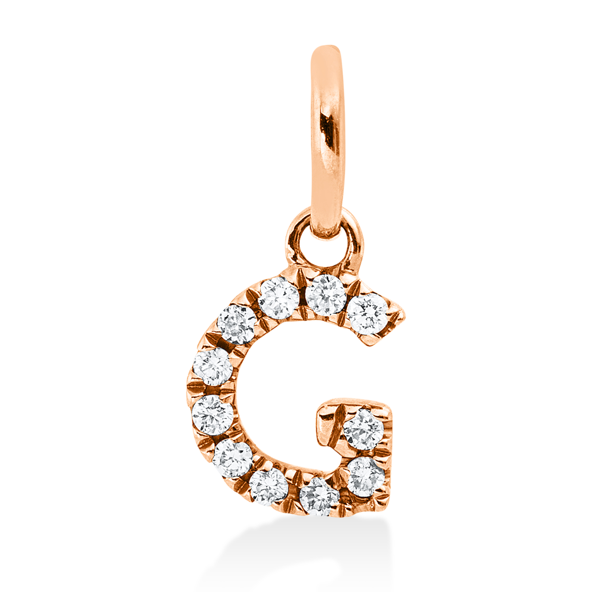 3H895R Anhänger Rosegold 18kt 0,05 Diamantschmuck mit 11 Diamanten - 3H895 – Bild 1