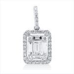 Anhänger Weißgold 18kt 0,40 Diamantschmuck mit 43 Diamanten - 3I188