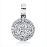 Anhänger Weißgold 18kt 0,68 Diamantschmuck mit 35 Diamanten - 3I203