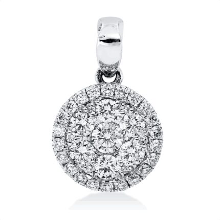 Anhänger Weißgold 18kt 0,68 Diamantschmuck mit 35 Diamanten - 3I203