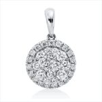 Anhänger Weißgold 18kt 0,42 Diamantschmuck mit 33 Diamanten - 3I205