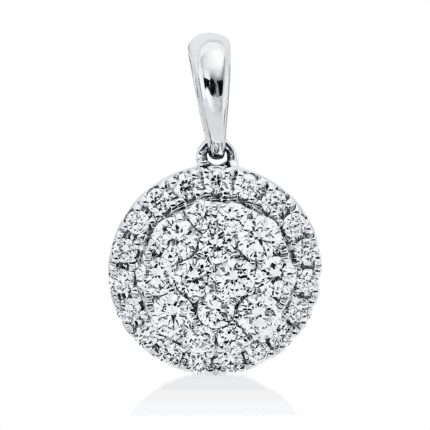 Anhänger Weißgold 18kt 0,42 Diamantschmuck mit 33 Diamanten - 3I205