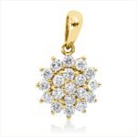 Anhänger Gelbgold 18kt 0,31 Diamantschmuck mit 19 Diamanten - 3I208
