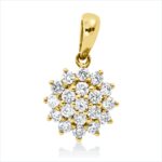 Anhänger Gelbgold 18kt 0,26 Diamantschmuck mit 19 Diamanten - 3I209