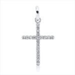 Anhänger Weißgold 18kt 0,05 Diamantschmuck mit 21 Diamanten - 3I214