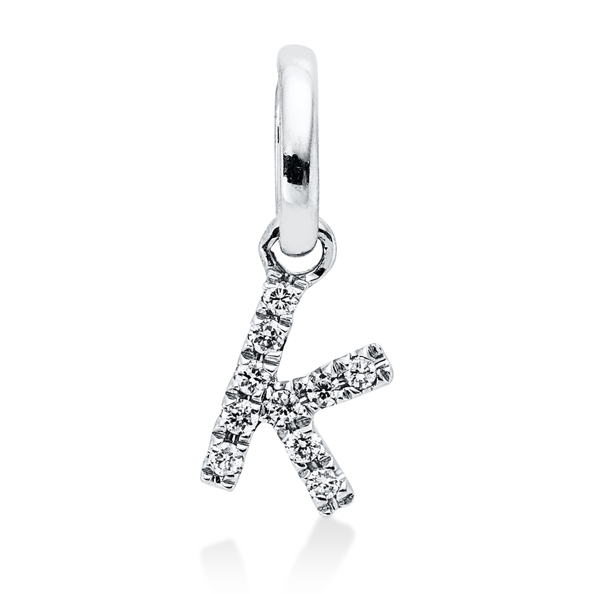 3I220W Anhänger Weißgold 18kt 0,03 Diamantschmuck mit 10 Diamanten - 3I220 – Bild 1