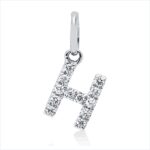 Anhänger Weißgold 18kt 0,05 Diamantschmuck mit 12 Diamanten - 3I221