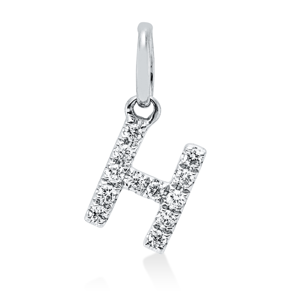 3I221W Anhänger Weißgold 18kt 0,05 Diamantschmuck mit 12 Diamanten - 3I221 – Bild 1