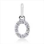 Anhänger Weißgold 18kt 0,05 Diamantschmuck mit 12 Diamanten - 3I222