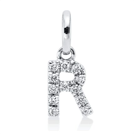 Anhänger Weißgold 18kt 0,05 Diamantschmuck mit 12 Diamanten - 3I223