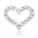 Anhänger Weißgold 18kt 0,45 Diamantschmuck mit 18 Diamanten - 3I226