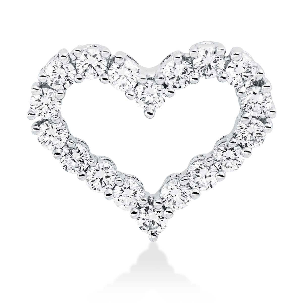 3I226W Anhänger Weißgold 18kt 0,45 Diamantschmuck mit 18 Diamanten - 3I226 – Bild 1