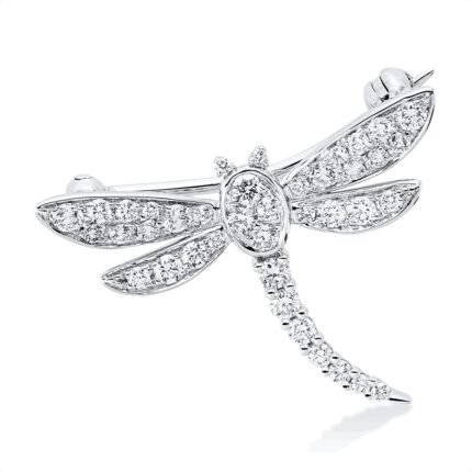 Brosche Weißgold 18kt 0,52 Diamantschmuck mit 39 Diamanten - 3I231