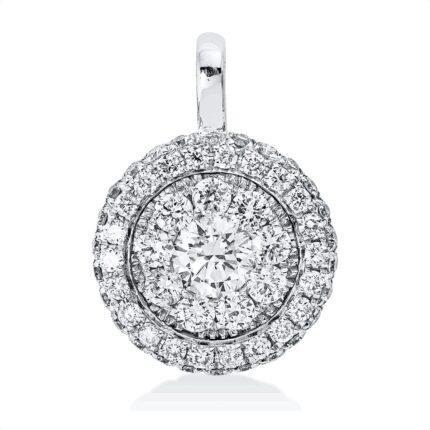 Anhänger Weißgold 18kt 0,65 Diamantschmuck mit 57 Diamanten - 3I250