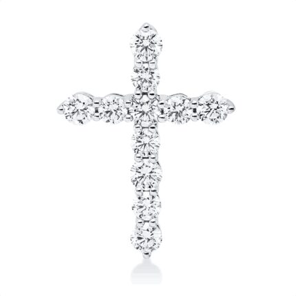 Anhänger Weißgold 18kt 0,59 Diamantschmuck mit 11 Diamanten - 3I260