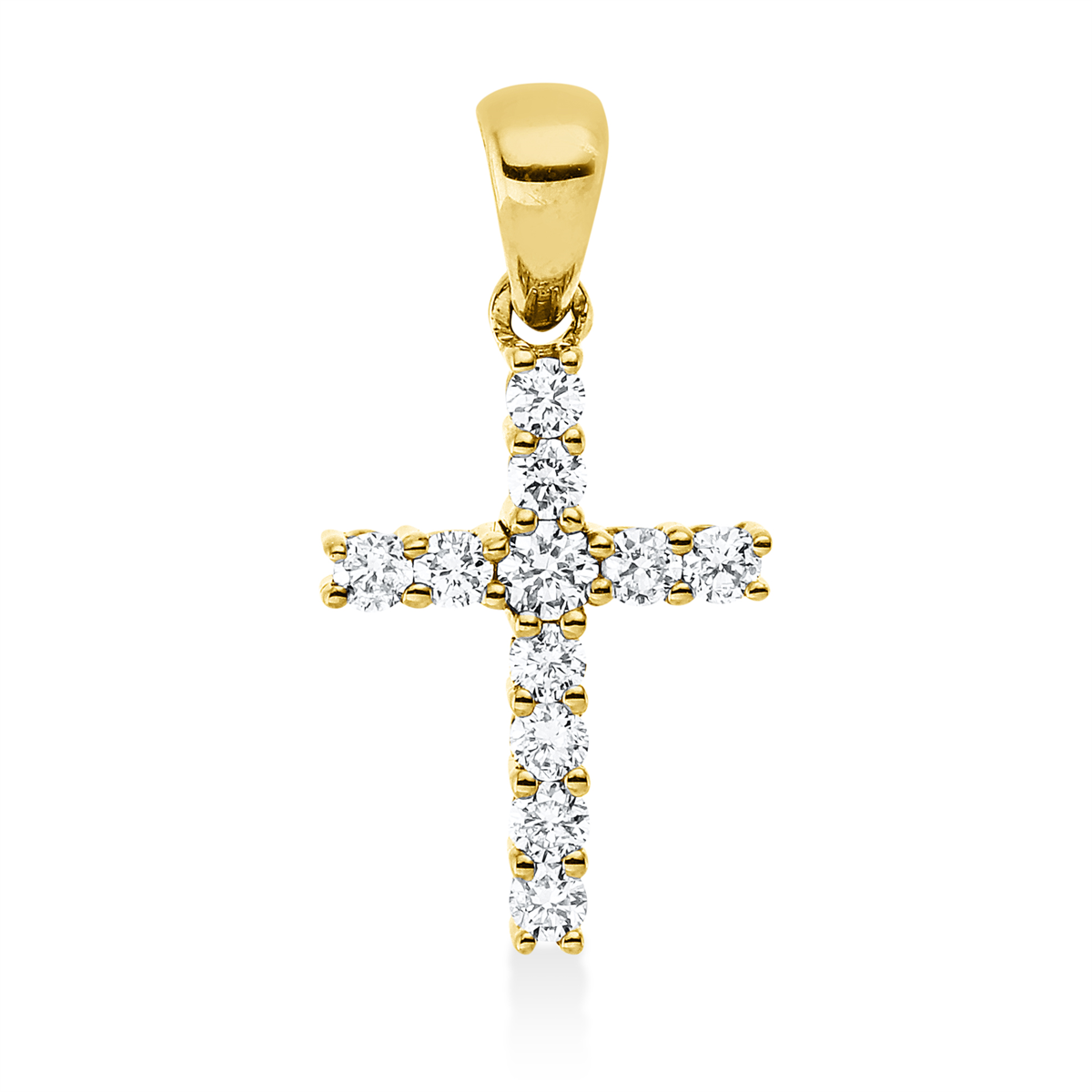 3I275G Anhänger Gelbgold 18kt 0,14 Diamantschmuck mit 11 Diamanten - 3I275 – Bild 1