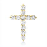 Anhänger Gelbgold 18kt 0,69 Diamantschmuck mit 11 Diamanten - 3I276