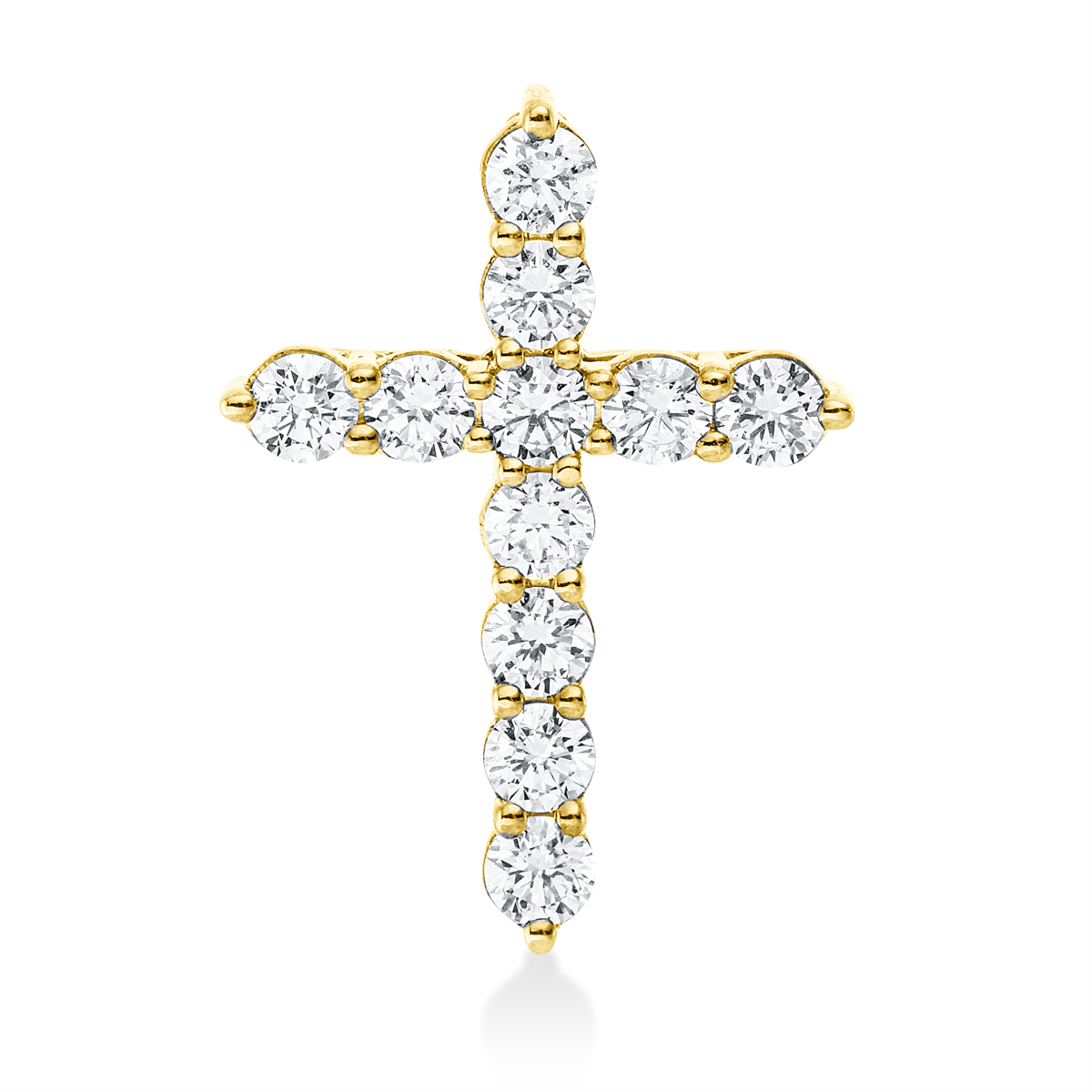 3I276G Anhänger Gelbgold 18kt 0,69 Diamantschmuck mit 11 Diamanten - 3I276 – Bild 1