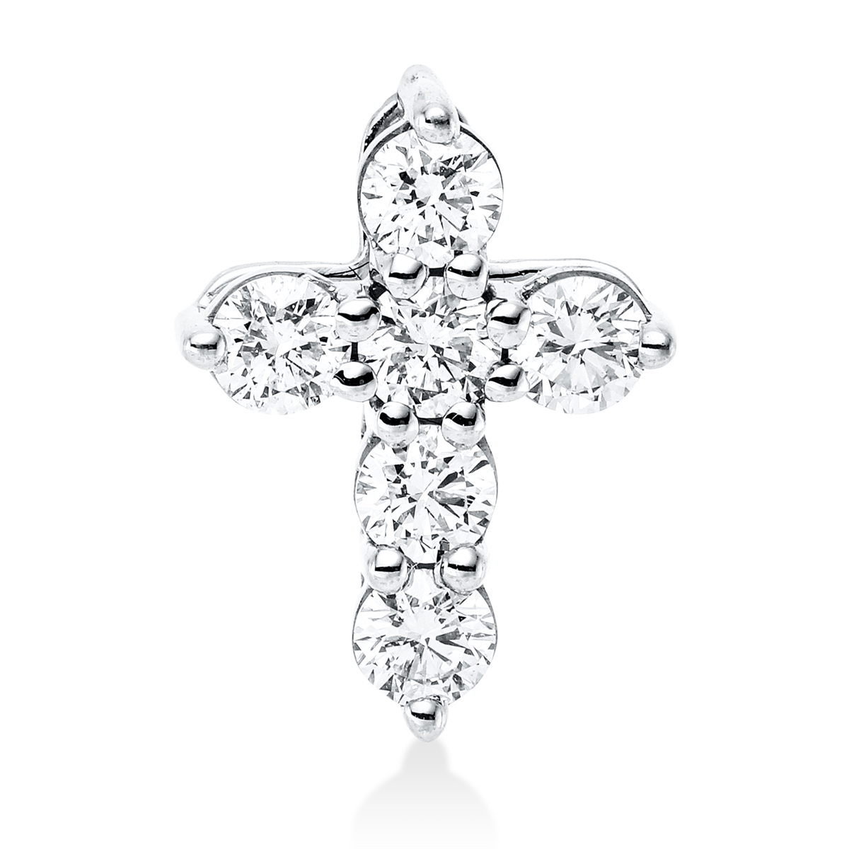 3I278W Anhänger Weißgold 18kt 0,75 Diamantschmuck mit 6 Diamanten - 3I278 – Bild 1