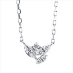 Collier Weißgold 18kt 0,21 Diamantschmuck mit 6 Diamanten - 4N439